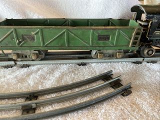 Vintage American Flyer Train Set With Tracks,  Engine,  Carts,  And Controller 3
