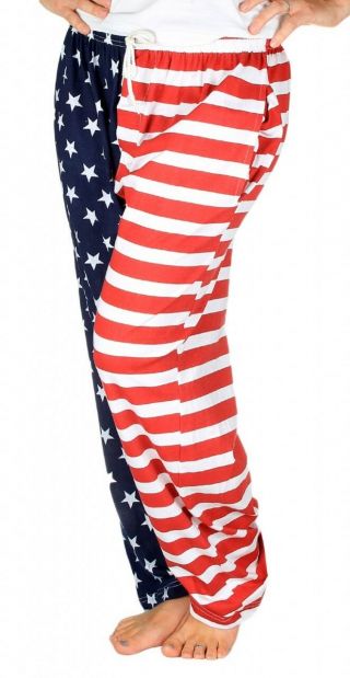 American Flag Pajama Pants - Adult Lounge Pants Adult Small