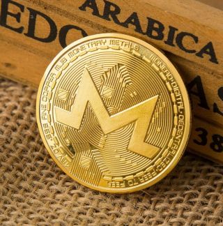 Xmr Monero Cryptocurrency Virtual Currency Gold Plated Coin | Bitcoin