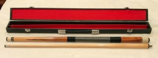 Vintage Pool Stick Cue With Hard Case (57 " And 21 Oz)