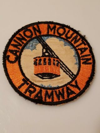 Vintage Cannon Mountain Tramway Cloth Patch Ski Franconia Nh