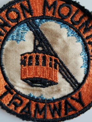 VINTAGE CANNON MOUNTAIN TRAMWAY CLOTH PATCH SKI FRANCONIA NH 2
