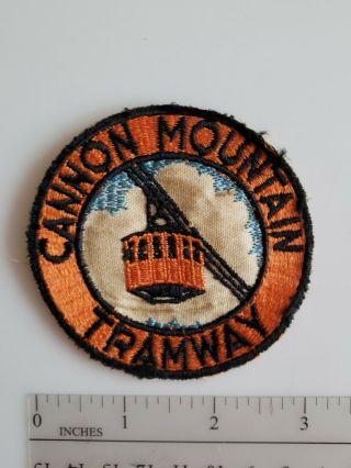 VINTAGE CANNON MOUNTAIN TRAMWAY CLOTH PATCH SKI FRANCONIA NH 3
