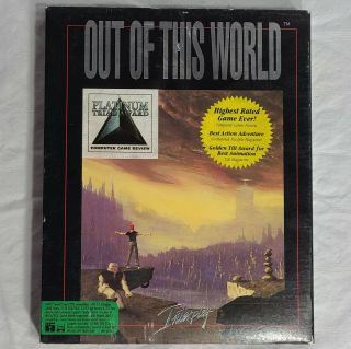 Vintage Out Of This World Ibm Tandy Interplay Pc Ms - Dos Complete Computer Game