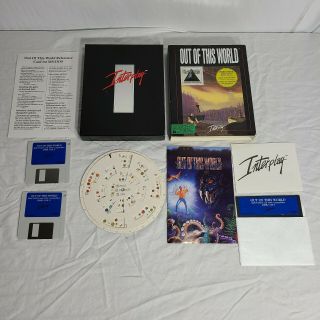 Vintage Out Of This World IBM Tandy Interplay PC MS - DOS Complete Computer Game 2