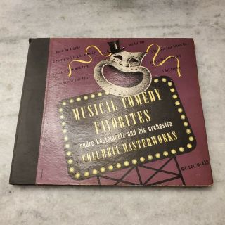 Andre Kostelanetz Musical Comedy 78 Rpm 1946 Vintage 78 Rpm 10 " Vinyl Set