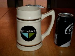 Snowbird - Ski Resort & Salt Lake,  Utah Community,  [3 - D] Ceramic Beer Mug / Stein