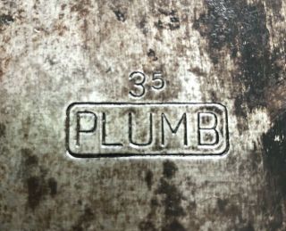 Vintage Plumb Double Bit Axe 3/5 Bushcraft Great Stamp Western / Pennsylvania Nr