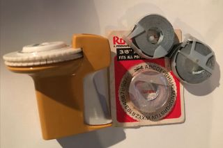 Gold Avery Label Maker And Dymo Rotex Refill Tape Red 3/8” Vintage