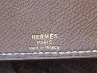 Vintage Hermes Paris France Leather Address Book 6 X 9 Cond Nores