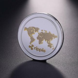 Xrp Ripple Cryptocurrency Virtual Currency Gold & Silver Plated Coin | Bitcoin