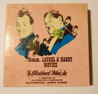 Vintage Laurel & Hardy 8mm Leave Em Laughing Blackhawk Films 2 Reels