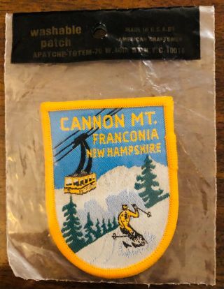 Vintage Cannon Mountain Ski Resort Franconia Hampshire Embroidered Patch