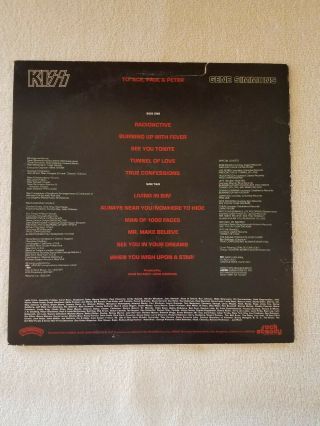 Vintage 1978 Kiss Gene Simmons Solo Vinyl w/poster Casablanca NBLP 7120 2