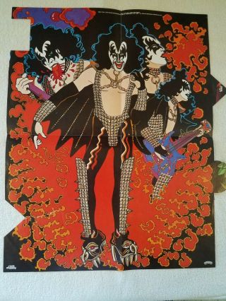 Vintage 1978 Kiss Gene Simmons Solo Vinyl w/poster Casablanca NBLP 7120 3