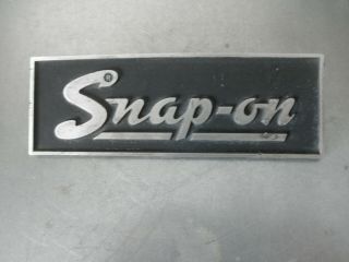 Vintage Snap - On Tool Box Chest Cabinet Logo Emblem Badge Name Plate