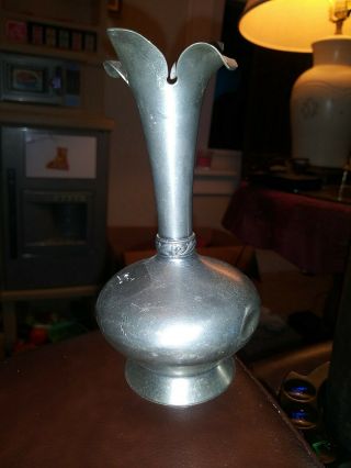 Vintage Kalmar Pewter Bud Vase Norway 5.  5 "