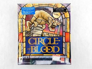 Vintage Circle Of Blood Big Box Pc Computer Game  Virgin Cd - Rom