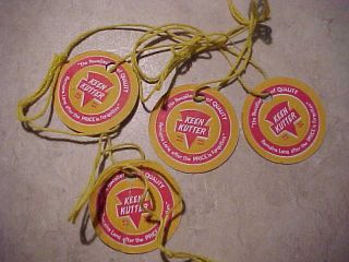 Neat Old,  Vintage Keen Kutter Tags From A Hardware Store - For Tools/prices?