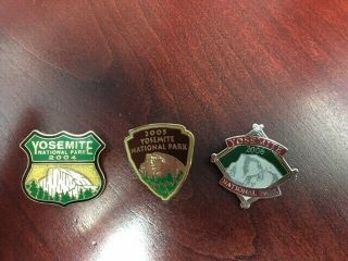 (3) Yosemite National Park Pins 2004 Is Limited Edition,  2005 And 2006 Yosemite