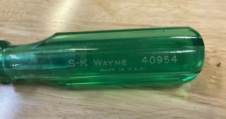 Vintage S - K Wayne Tools 1/4 " Drive Hand Spinner Nut Driver 40954 Made In Usa