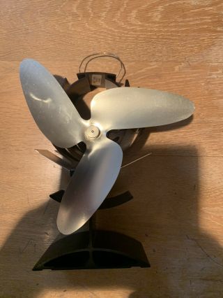Heat Diverter Ecofan Airmax Heat Powered Stove Fan Vintage Solid Shape