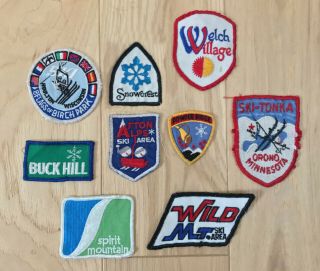 Vintage Ski Patches From Minnesota & Wisconsin (60s & 70s) Afton Alps Buck Hill