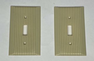 1 Vintage Uniline Art Deco Wall Light Switch Plate Outlet Cover Single Rocker