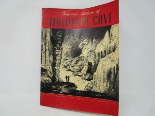 Vintage Souvenir Edition Of Mammoth Cave National Park Brochure