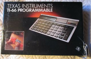 Ti - 66 Vintage Texas Instruments Programmable Calculator