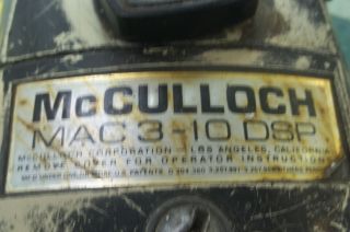VINTAGE McCulloch MAC 3 - 10 DSP Chainsaw 2