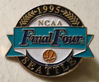 Vintage 1995 Ncaa Final Four Seattle Basketball Lapel Hat Pin Ucla Winner