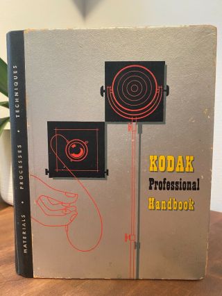 Vintage Kodak Professional Handbook Binder 1952 Camera Educational Photography