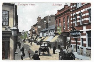 Hampshire Aldershot Wellington Street 1912 Vintage Postcard 2.  10