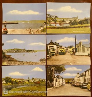 6 X Vintage Co Donegal Postcards From 1960 