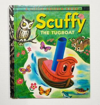 Scuffy The Tugboat,  Vintage Little Golden Book,  1974