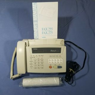 Brother Personal Fax - 275 Fax Machine Vintage - - Extra Paper W/instructions