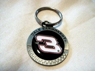 Vintage 2003 Dale Earnhardt 3 Metal Key Chain/key Ring