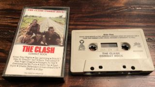 The Clash Combat Rock Vintage Cassette Tape 1982 Pet 37689