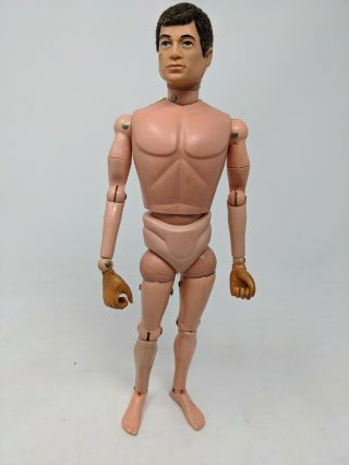 Vintage Action Man Figure 1970s Stamped 3/4 Palitoy Brown Hair,