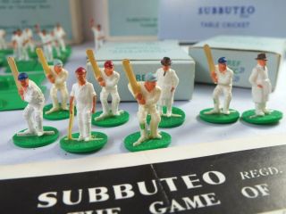 Vintage Subbuteo Table Cricket Spares - Players Fielders Score - Board Etc 2