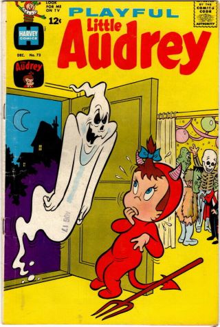 Playful Little Audrey,  No 73,  Dec 1967,  Vintage Harvey Comic