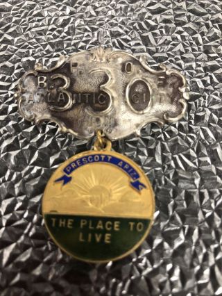 Bpoe Elks Badge 1912 Atlantic City & Prescott Arizona
