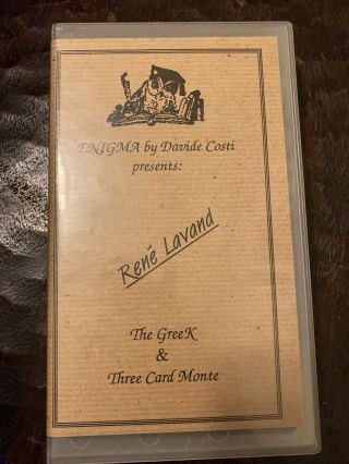 David Costi Rene Lavand Vhs Vintage Magician Card Magic Trick Illusion