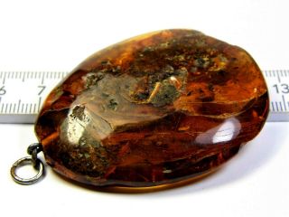Old vintage Baltic Amber stone pendant 16 grams authentic natural 3469 3