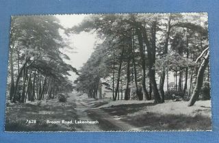 Vintage Real Photo Postcard Broom Road Lakenheath Suffolk Posted 1965 I1d