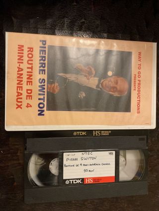 Pierre Switon French Vhs Vintage Magician Rings Magic Trick Illusion