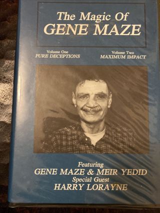 Gene Maze Meir Yedid Harry Lorayne Vhs Vintage Magician Magic Trick Illusion