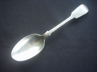 Vintage Silver Plated Table / Serving Spoon Fiddleback Pattern 9 "