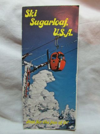 Vintage 1970/71 Sugarloaf Usa Maine Ski Season Brochure